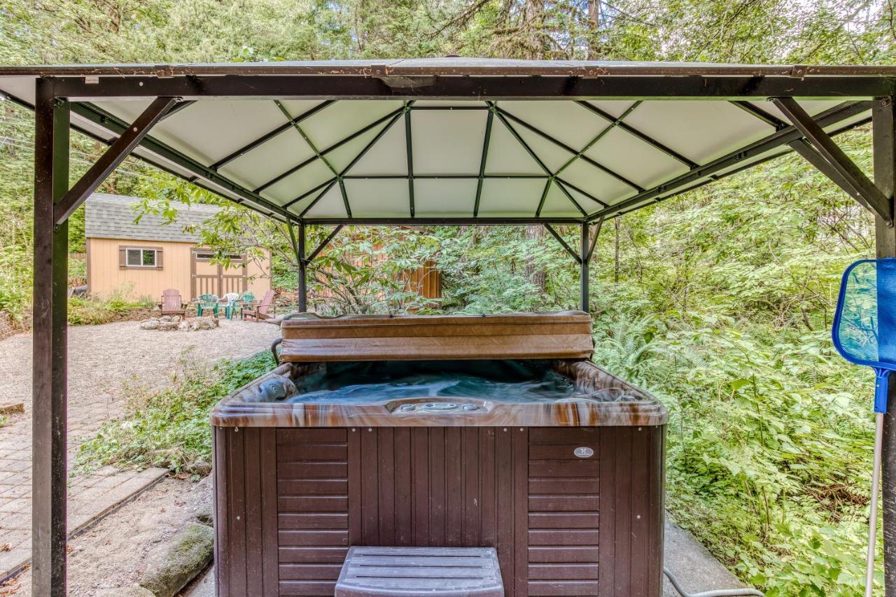 Creekside Cabin Rhododendron Bagian luar foto