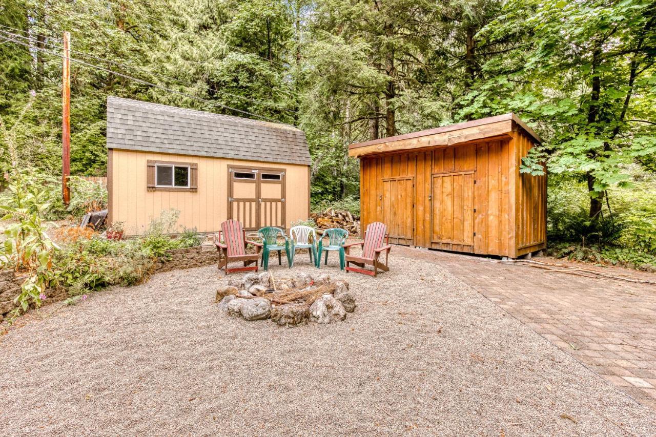 Creekside Cabin Rhododendron Bagian luar foto