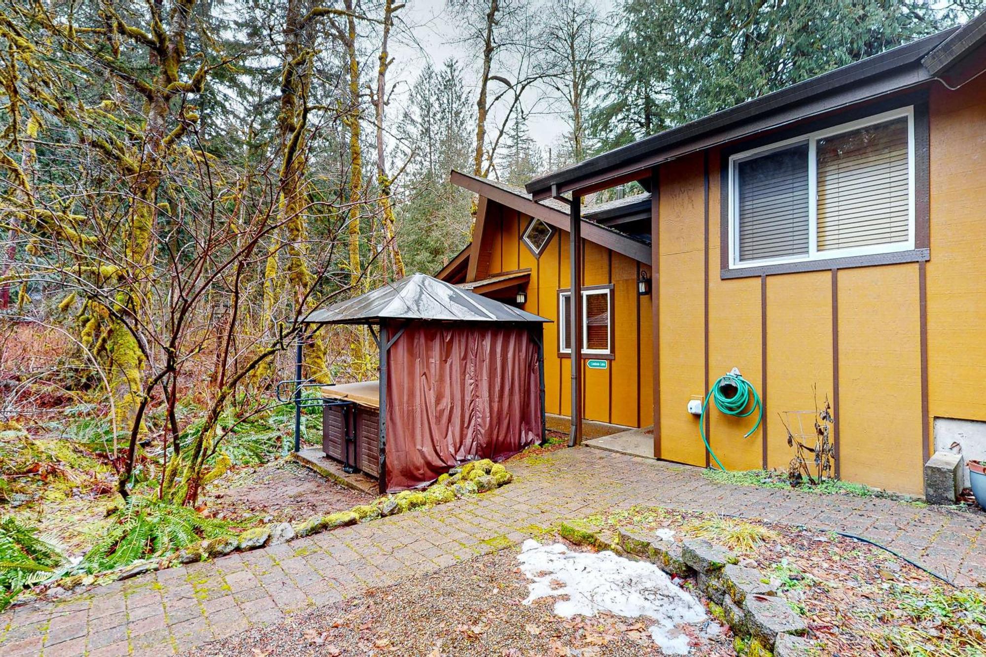 Creekside Cabin Rhododendron Bagian luar foto